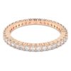 Matrix Vittore-ring, rond geslepen, wit, roségoudkleurig verguld Matrix Vittore-ring, rond geslepen, wit, roségoudkleurig verguld