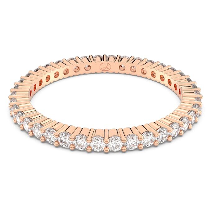 Matrix Vittore-ring, rond geslepen, wit, roségoudkleurig verguld Matrix Vittore-ring, rond geslepen, wit, roségoudkleurig verguld
