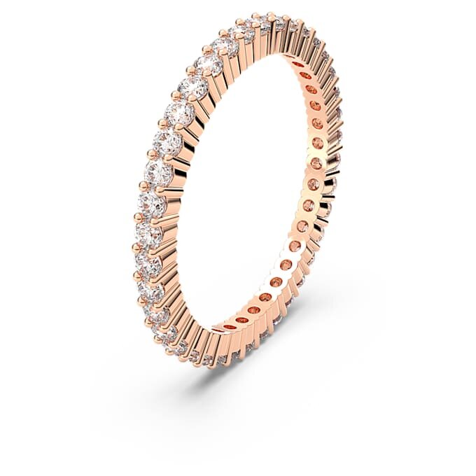 Matrix Vittore-ring, rond geslepen, wit, roségoudkleurig verguld Matrix Vittore-ring, rond geslepen, wit, roségoudkleurig verguld