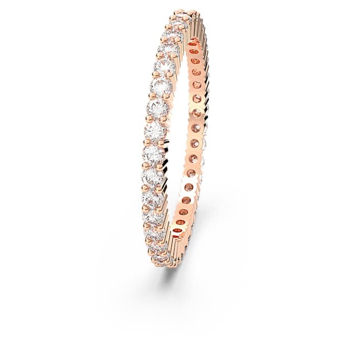 Matrix Vittore-ring, rond geslepen, wit, roségoudkleurig verguld Matrix Vittore-ring, rond geslepen, wit, roségoudkleurig verguld