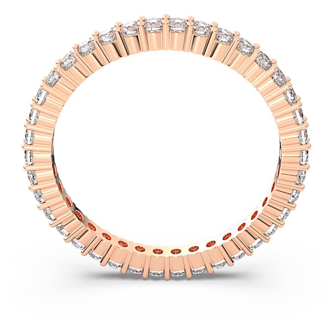 Matrix Vittore-ring, rond geslepen, wit, roségoudkleurig verguld Matrix Vittore-ring, rond geslepen, wit, roségoudkleurig verguld