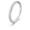 Matrix Vittore-ring, ronde slijpvorm, wit, zilverkleurige afwerking