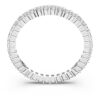 Matrix Vittore-ring, ronde slijpvorm, wit, zilverkleurige afwerking