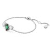 Mesmera-armband met gemengde slijpvormen, groen, gerhodineerd Mesmera-armband met gemengde slijpvormen, groen, gerhodineerd