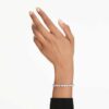 Mesmera-armband met gemengde slijpvormen, wit, gerhodineerd Mesmera-armband met gemengde slijpvormen, wit, gerhodineerd