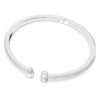 Mesmera-armband met gemengde slijpvormen, wit, gerhodineerd Mesmera-armband met gemengde slijpvormen, wit, gerhodineerd