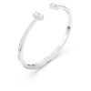 Mesmera-armband met gemengde slijpvormen, wit, gerhodineerd Mesmera-armband met gemengde slijpvormen, wit, gerhodineerd