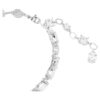 Mesmera-armband met gemengde slijpvormen, wit, gerhodineerd Mesmera-armband met gemengde slijpvormen, wit, gerhodineerd