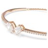 Mesmera-armband met gemengde slijpvormen, wit, roségoudkleurig verguld Mesmera-armband met gemengde slijpvormen, wit, roségoudkleurig verguld