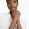 Mesmera-armband met hart, wit, gerhodineerd Mesmera-armband met hart, wit, gerhodineerd