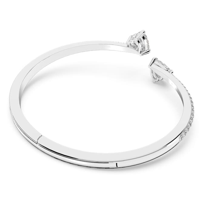 Mesmera-armband met hart, wit, gerhodineerd Mesmera-armband met hart, wit, gerhodineerd