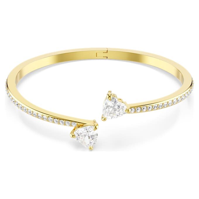 Mesmera-armband met hart, wit, verguld Mesmera-armband met hart, wit, verguld
