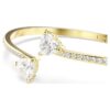 Mesmera-armband met hart, wit, verguld Mesmera-armband met hart, wit, verguld