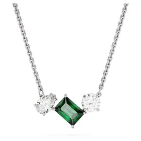 Mesmera-hanger met gemengde slijpvormen, groen, gerhodineerd
