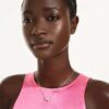 Mesmera-ketting met hart, wit, verguld Mesmera-ketting met hart, wit, verguld