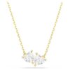 Mesmera-ketting met hart, wit, verguld Mesmera-ketting met hart, wit, verguld