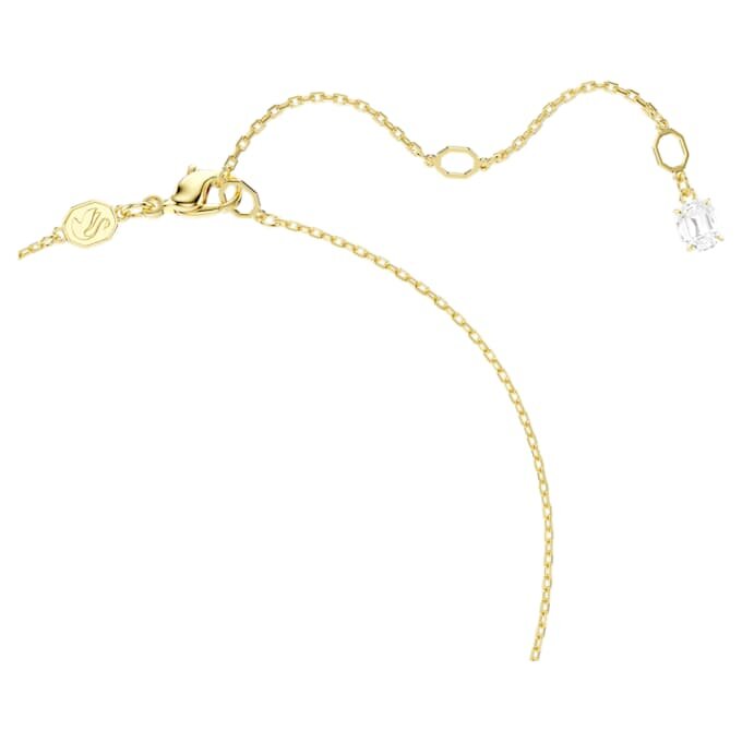 Mesmera-ketting met hart, wit, verguld Mesmera-ketting met hart, wit, verguld