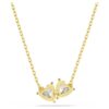 Mesmera-ketting met hart, wit, verguld Mesmera-ketting met hart, wit, verguld