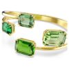 Millenia-armband met achthoekige slijpvorm, groen, verguld Millenia-armband met achthoekige slijpvorm, groen, verguld