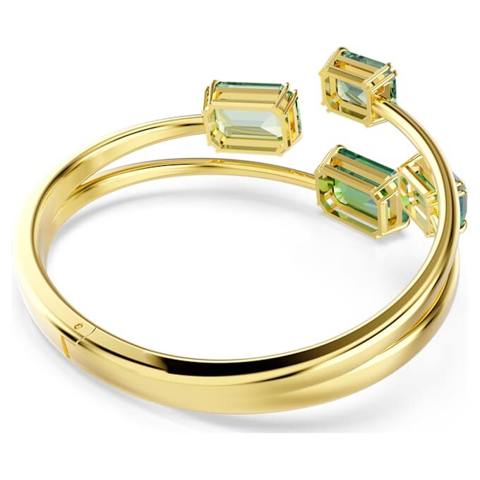 Millenia-armband met achthoekige slijpvorm, groen, verguld Millenia-armband met achthoekige slijpvorm, groen, verguld