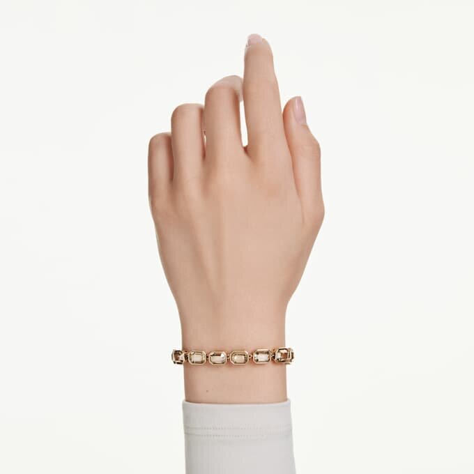 Millenia-armband met achthoekige slijpvorm, karamelkleurig, verguld Millenia-armband met achthoekige slijpvorm, karamelkleurig, verguld