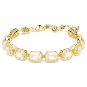Millenia-armband met achthoekige slijpvorm, karamelkleurig, verguld Millenia-armband met achthoekige slijpvorm, karamelkleurig, verguld