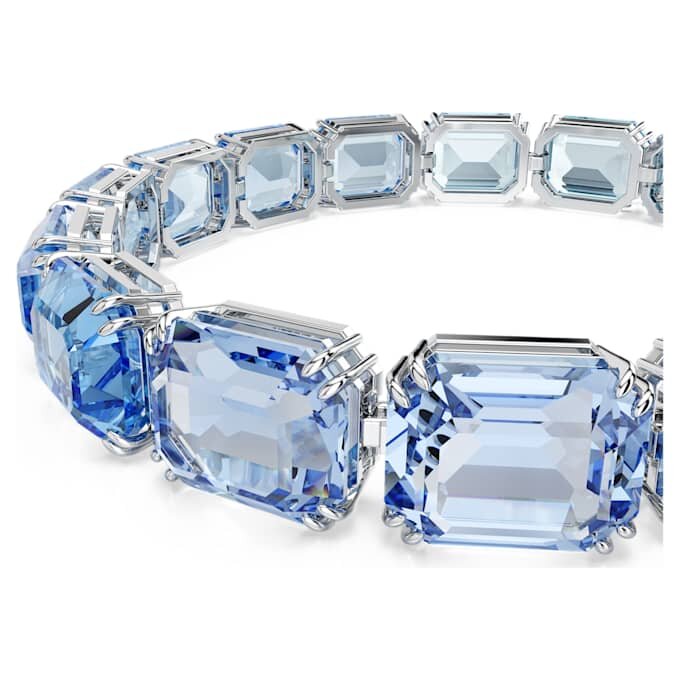 Millenia-armband met achthoekige slijpvorm, kleurverloop, blauw, gerhodineerd Millenia-armband met achthoekige slijpvorm, kleurverloop, blauw, gerhodineerd