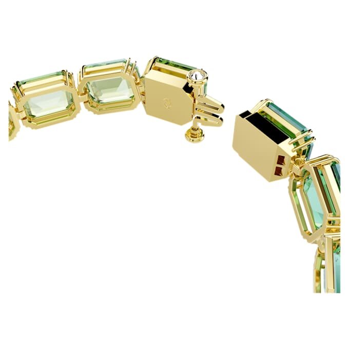 Millenia-armband met achthoekige slijpvorm, kleurverloop, groen, verguld Millenia-armband met achthoekige slijpvorm, kleurverloop, groen, verguld