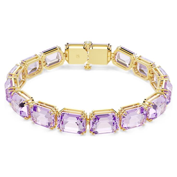 Millenia-armband met achthoekige slijpvorm, paars, verguld Millenia-armband met achthoekige slijpvorm, paars, verguld