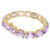 Millenia-armband met achthoekige slijpvorm, paars, verguld Millenia-armband met achthoekige slijpvorm, paars, verguld