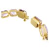 Millenia-armband met achthoekige slijpvorm, paars, verguld Millenia-armband met achthoekige slijpvorm, paars, verguld