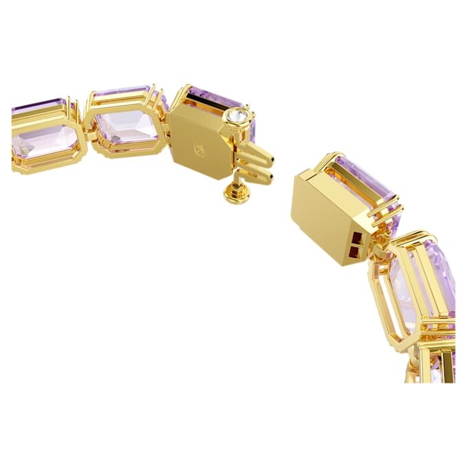 Millenia-armband met achthoekige slijpvorm, paars, verguld Millenia-armband met achthoekige slijpvorm, paars, verguld