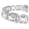 Millenia-armband met achthoekige slijpvorm, wit, gerhodineerd