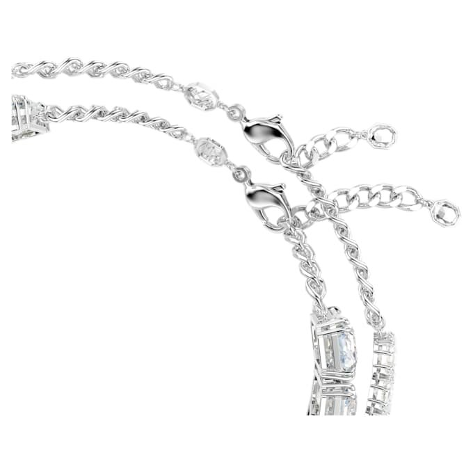 Millenia gelaagde ketting met gemengde slijpvormen, wit, gerhodineerd Millenia gelaagde ketting met gemengde slijpvormen, wit, gerhodineerd