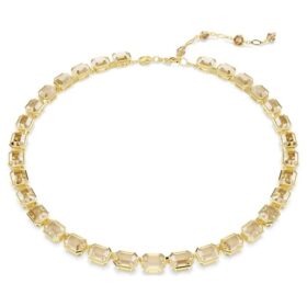 Millenia-ketting met achthoekige slijpvorm, geel, verguld