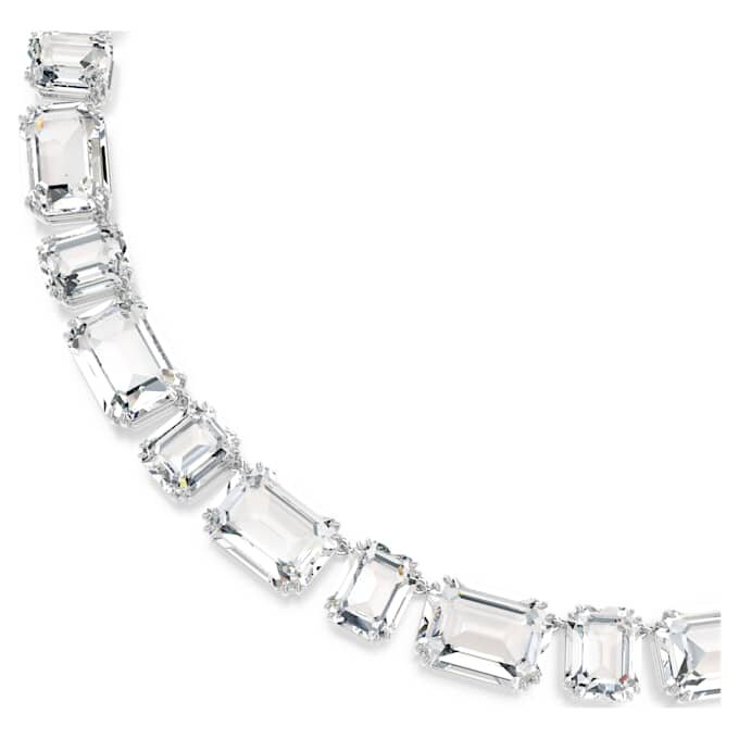 Millenia-ketting met achthoekige slijpvorm, wit, gerhodineerd Millenia-ketting met achthoekige slijpvorm, wit, gerhodineerd