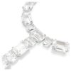 Millenia-ketting met gemengde slijpvormen, wit, gerhodineerd