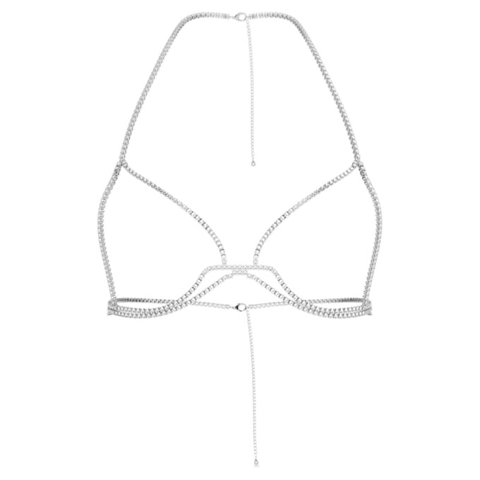 Millenia-lichaamsketting met ronde slijpvorm, wit, gerhodineerd Millenia-lichaamsketting met ronde slijpvorm, wit, gerhodineerd