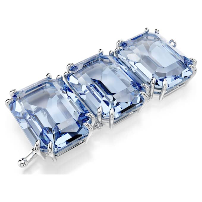 Millenia-verlengstuk met achthoekige slijpvorm, blauw, gerhodineerd Millenia-verlengstuk met achthoekige slijpvorm, blauw, gerhodineerd