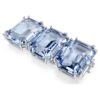 Millenia-verlengstuk met achthoekige slijpvorm, blauw, gerhodineerd Millenia-verlengstuk met achthoekige slijpvorm, blauw, gerhodineerd