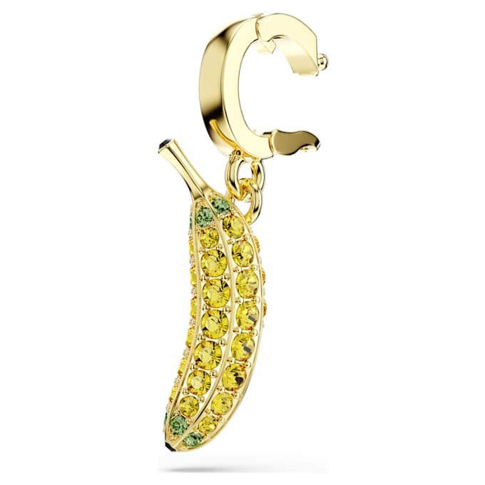 Minions-bananenbedeltje met pavé, geel, verguld Minions-bananenbedeltje met pavé, geel, verguld