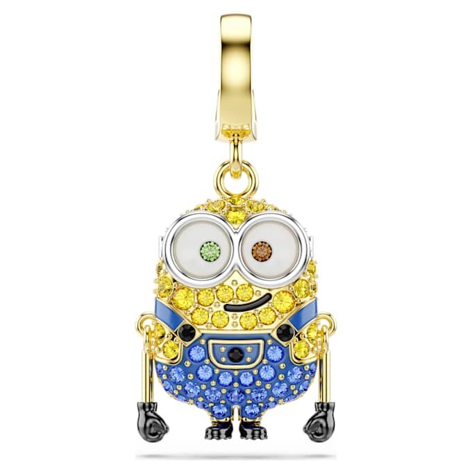 Minions Bob-bedel met pavé, veelkleurig, verguld Minions Bob-bedel met pavé, veelkleurig, verguld