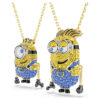 Minions James en Henry Set Pavé, veelkleurig, verguld Minions James en Henry Set Pavé, veelkleurig, verguld