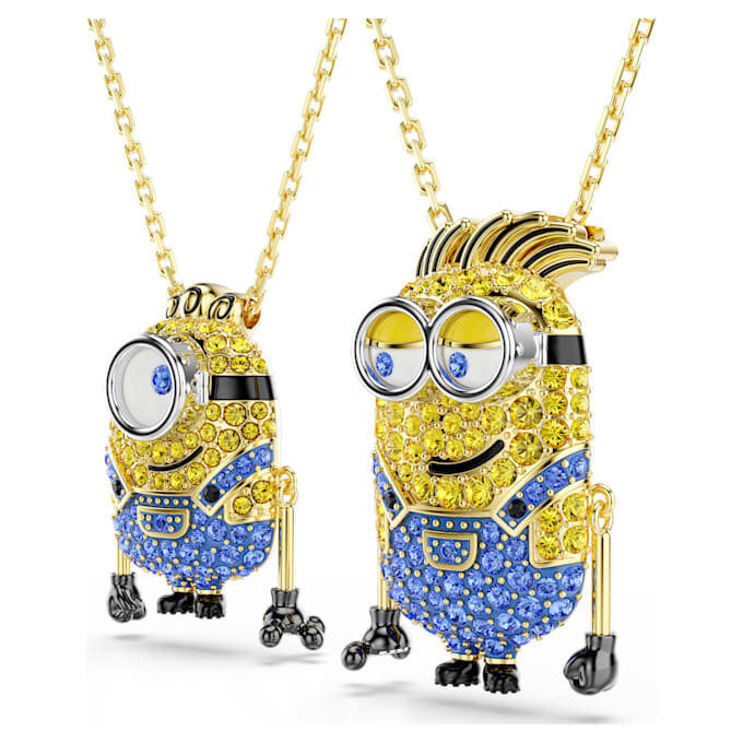 Minions James en Henry Set Pavé, veelkleurig, verguld Minions James en Henry Set Pavé, veelkleurig, verguld