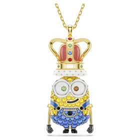 Minions King Bob-hanger met pavé, veelkleurig, verguld Minions King Bob-hanger met pavé, veelkleurig, verguld