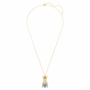 Minions King Bob-hanger met pavé, veelkleurig, verguld