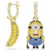 Minions Stuart en Banana oorbellen met pavé, mini, veelkleurig, verguld Minions Stuart en Banana oorbellen met pavé, mini, veelkleurig, verguld