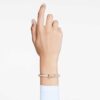 Numina-armband met ronde slijpvorm, wit, verguld