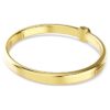 Numina-armband met ronde slijpvorm, wit, verguld