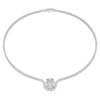 Octagon-ketting met in het laboratorium gekweekte diamanten, 12,86 karaat in totaal, achthoekige vorm, 18-karaats witgoud Octagon-ketting met in het laboratorium gekweekte diamanten, 12,86 karaat in totaal, achthoekige vorm, 18-karaats witgoud